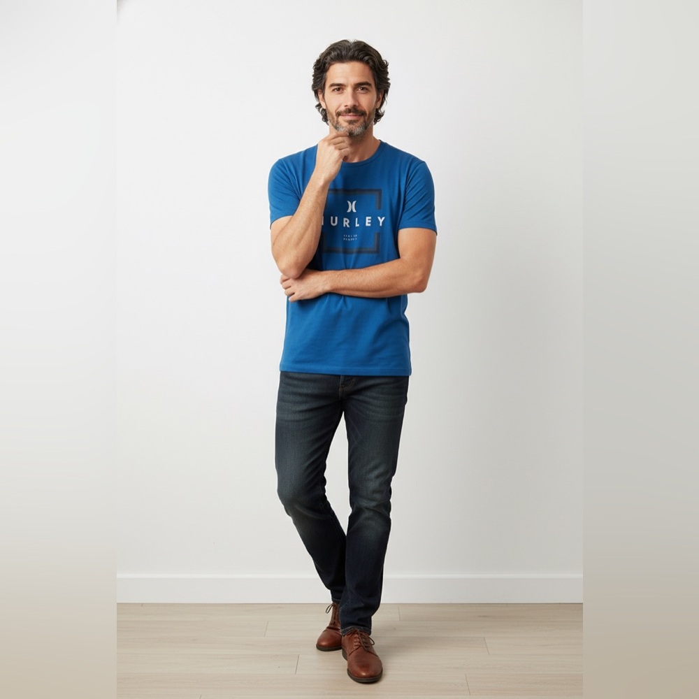Hurley Vibrant Blue Short Sleeve Tee